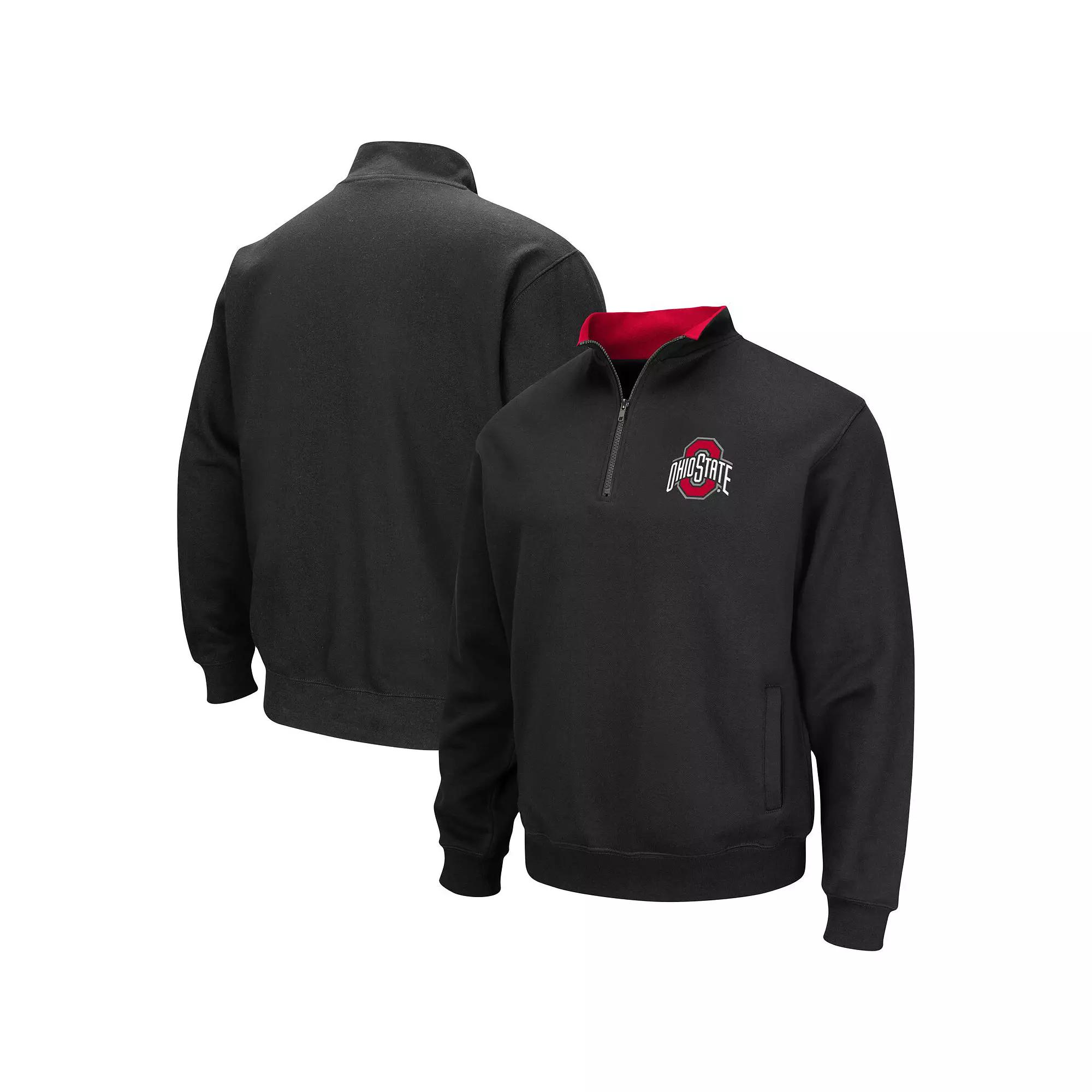 Men's Colosseum Black Ohio State Buckeyes Tortugas Team Logo Quarter-Zip Jacket,  Product Image