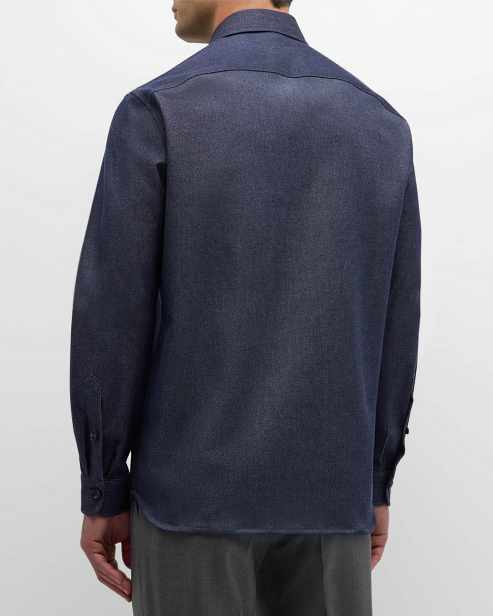 Men's Cotton and Cashmere Overshirt Product Image