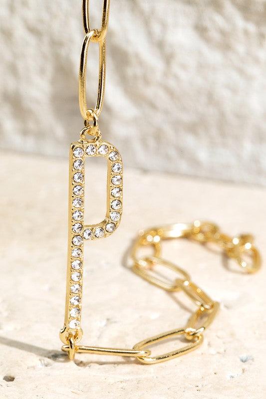 Crystal Initial Letter Bracelet Product Image