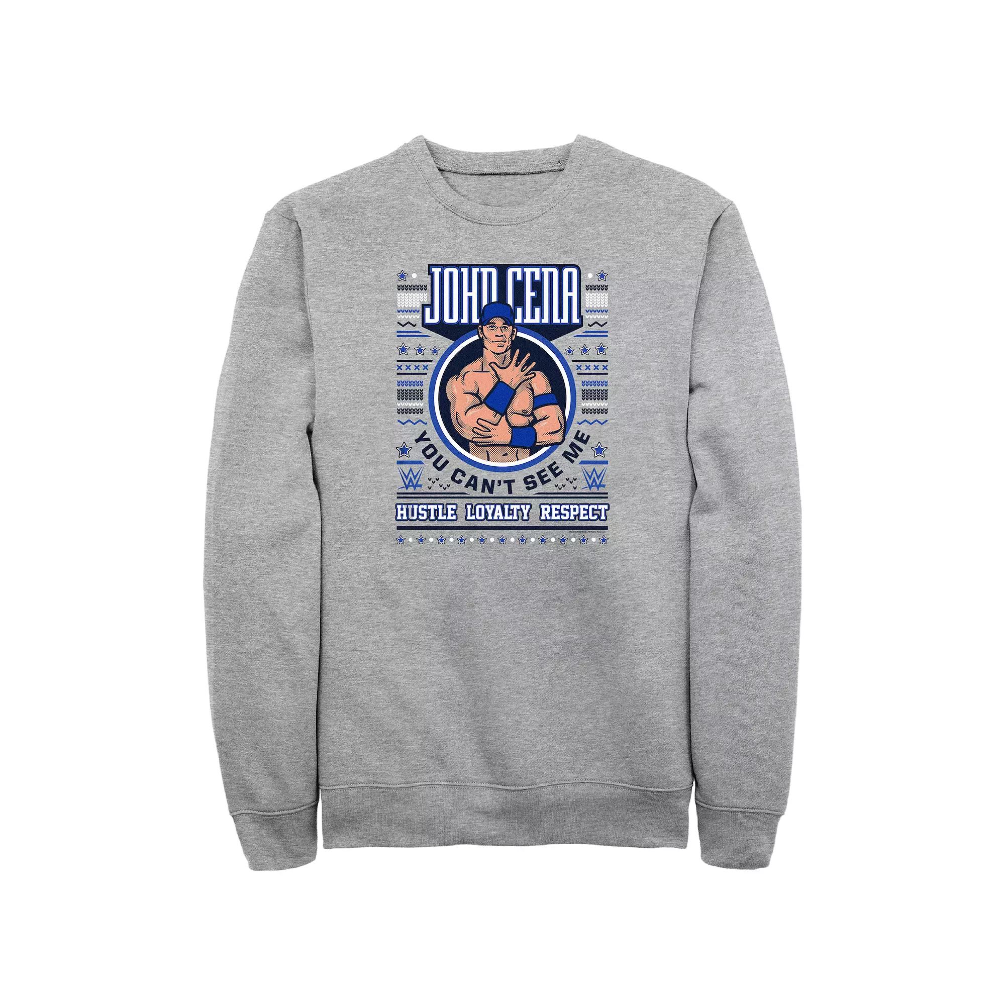 Big & Tall WWE John Cena Christmas Sweater Graphic Fleece, Men's,  Product Image