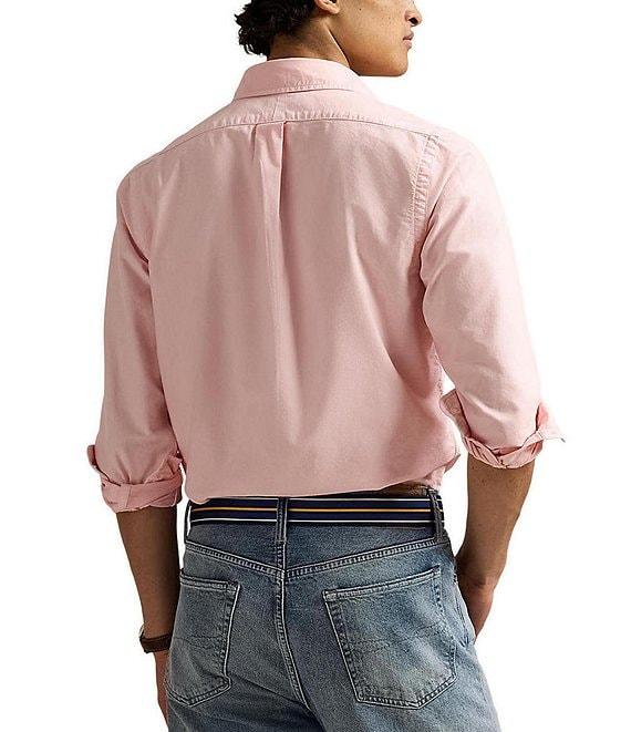 Polo Ralph Lauren Classic Fit Mineral-Dyed Oxford Long Sleeve Woven Shirt Product Image
