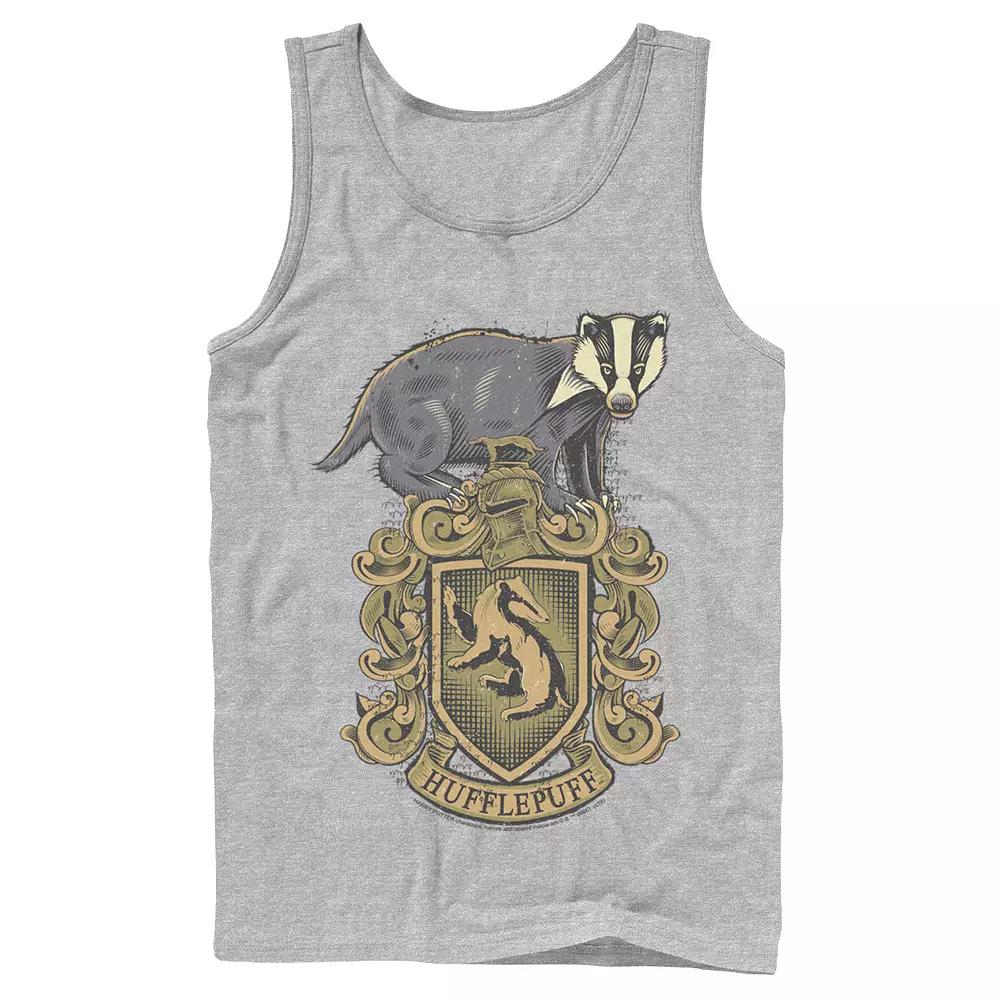 Men's Harry Potter Hufflepuff House Crest Tank Top,  Product Image