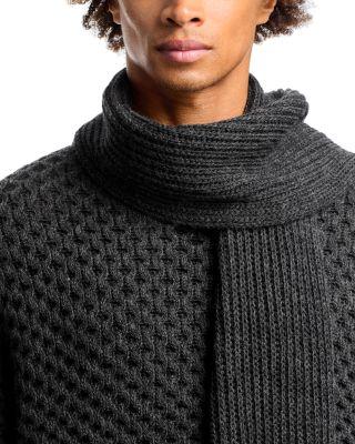 Wool Blend Sweater with Integrated Scarf  Product Image