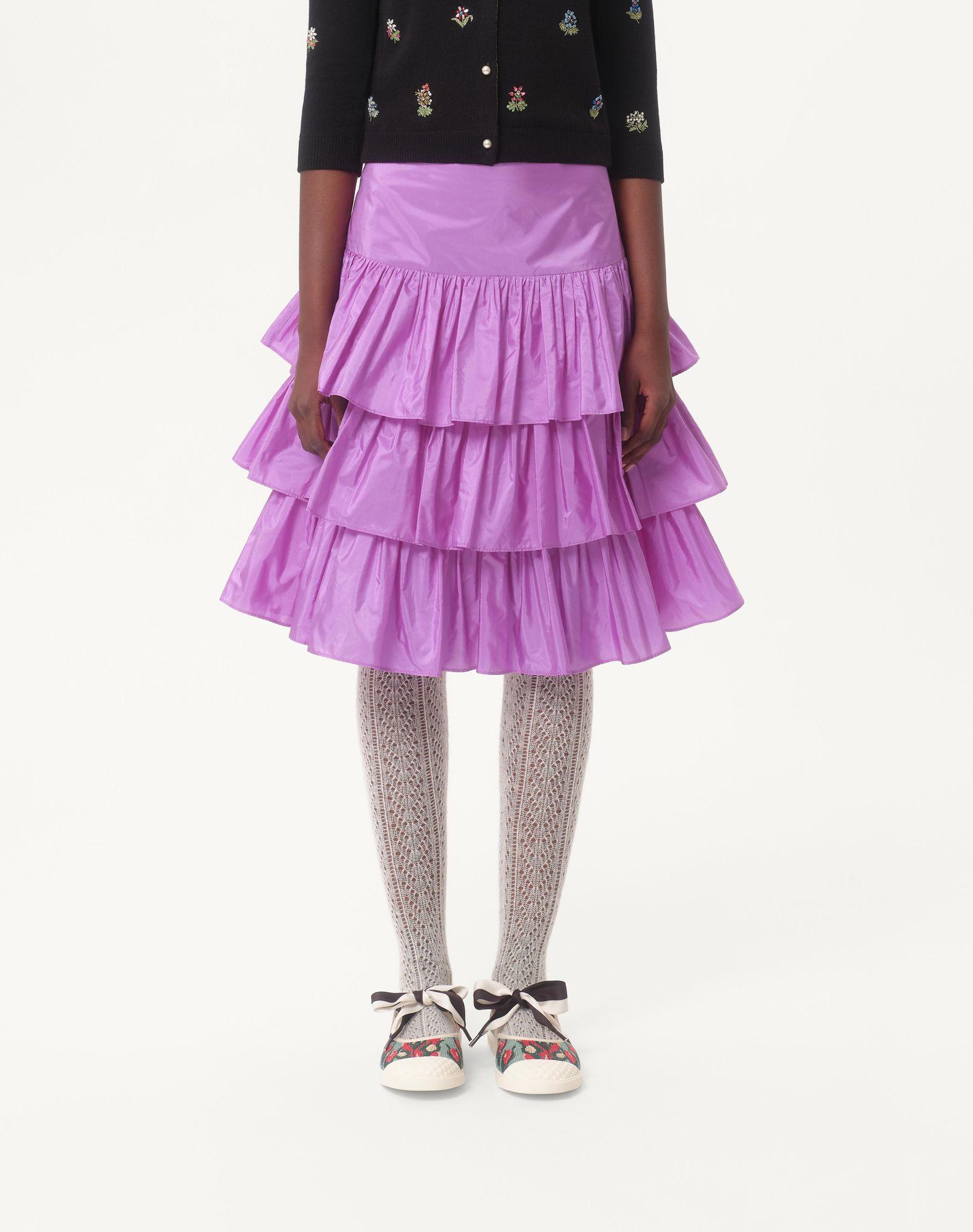 Ruffled Taffeta Skirt Product Image