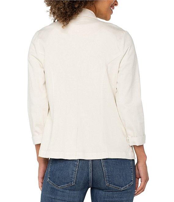 Liverpool Los Angeles Stretch Sateen Notch Lapel Fitted Blazer Product Image