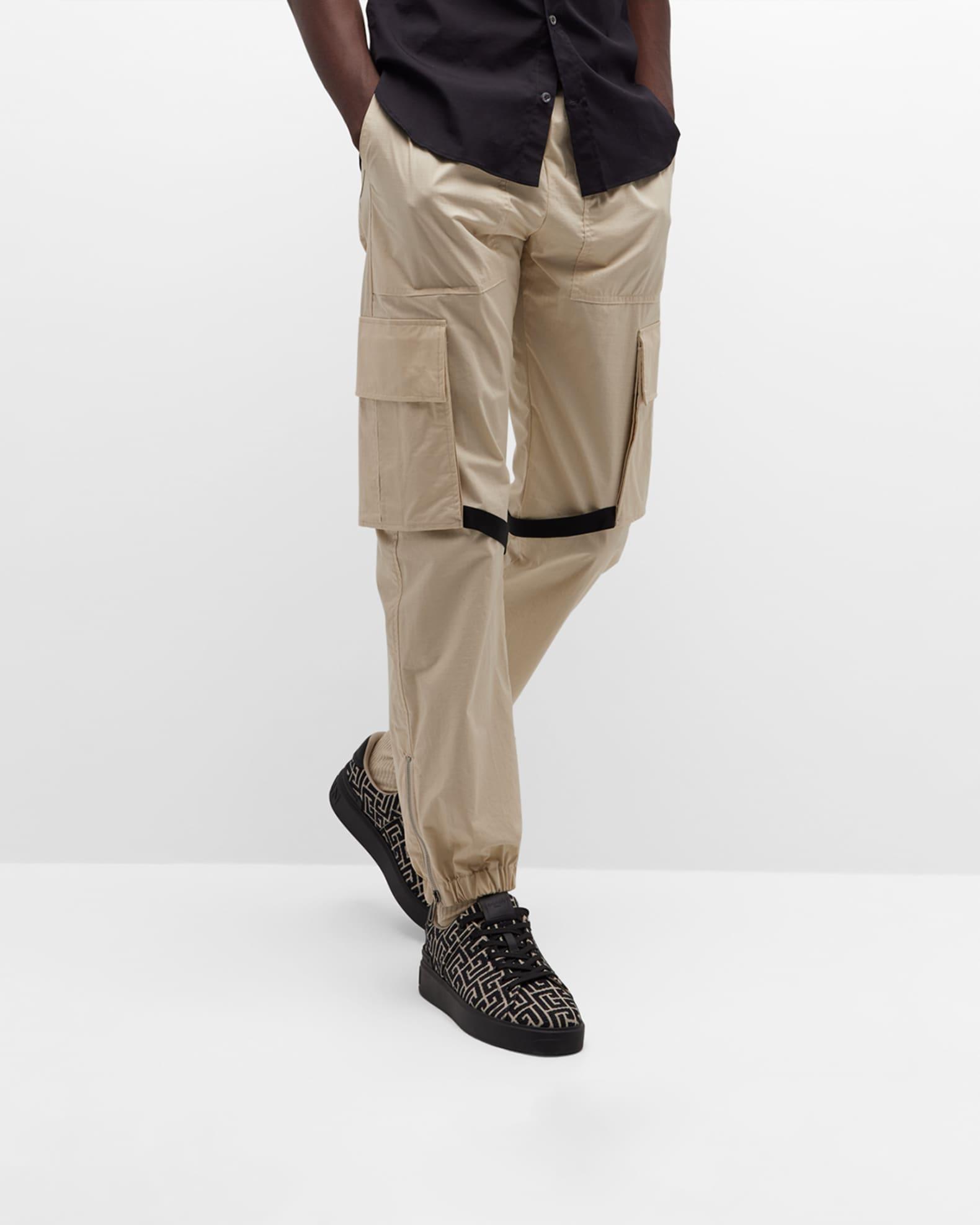 Mens B Court Monogram Jacquard Low-Top Sneakers Product Image