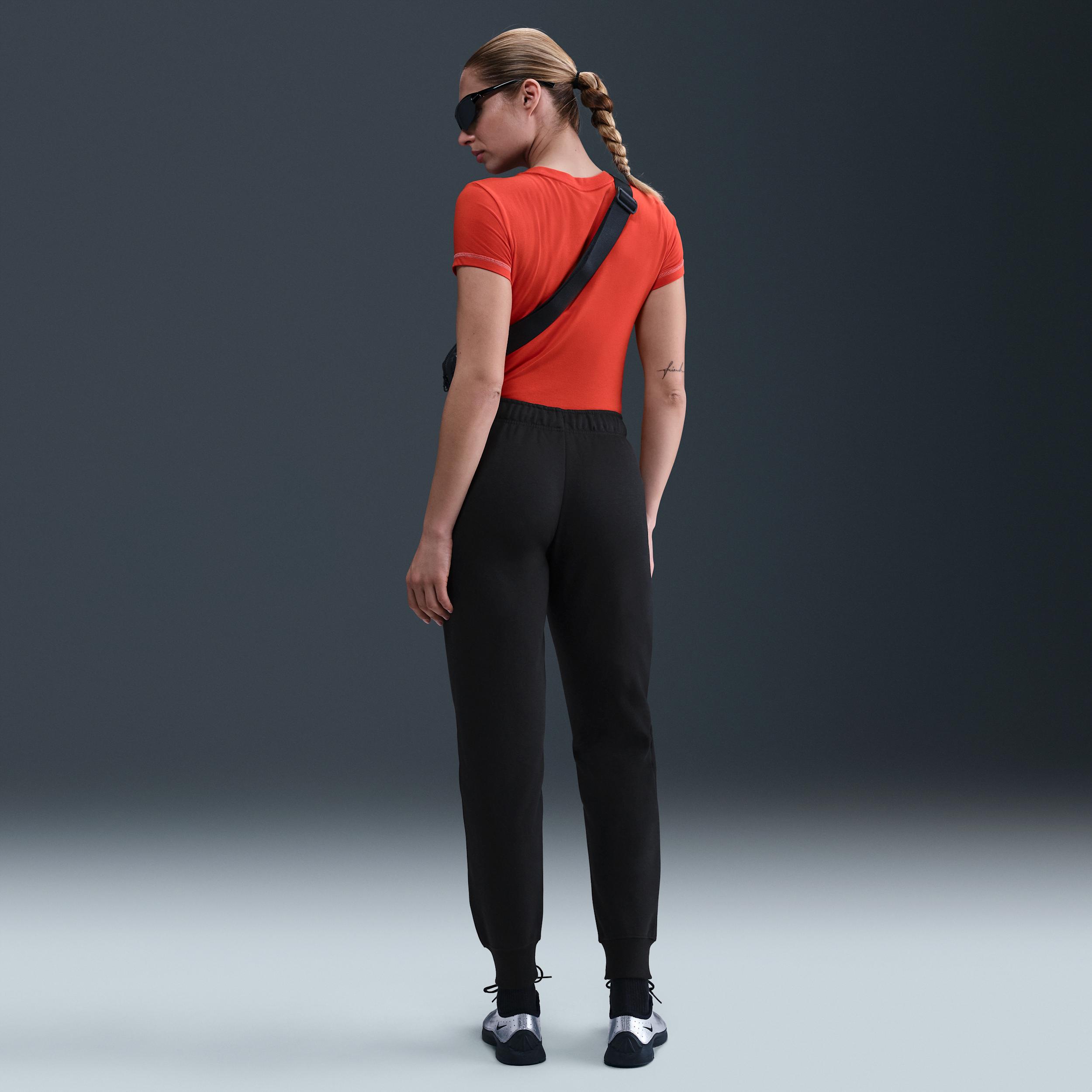 Womens Nike Sportswear Club Fleece Mid-Rise Jogger Pants | DQ5191-010 Product Image