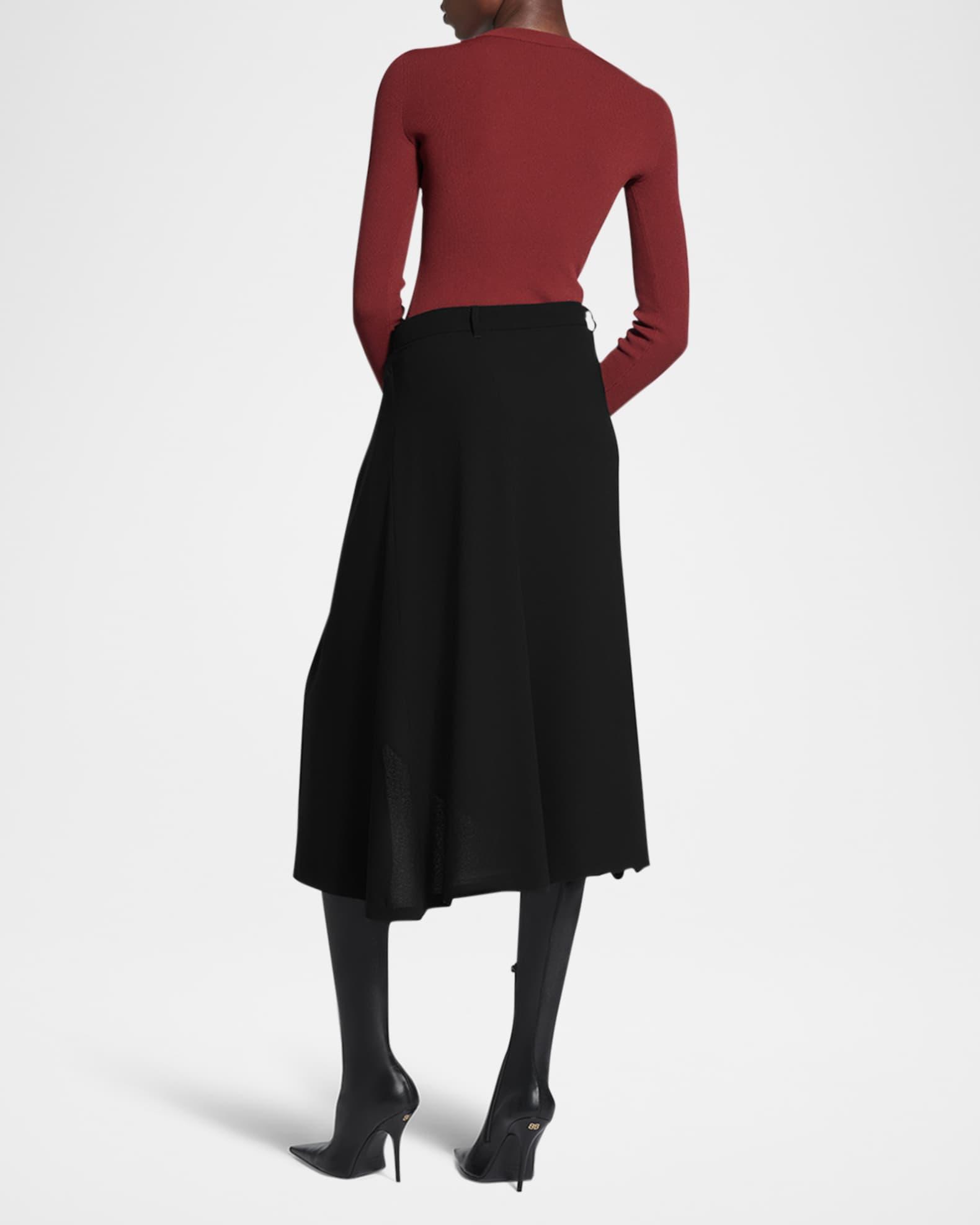Draped Tailored Skirt Product Image