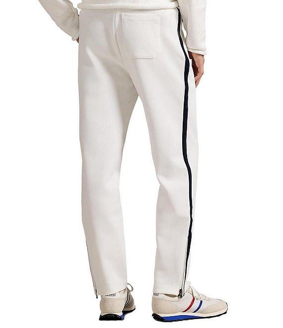 Polo Ralph Lauren Striped Double-Knit Mesh Track Pants Product Image