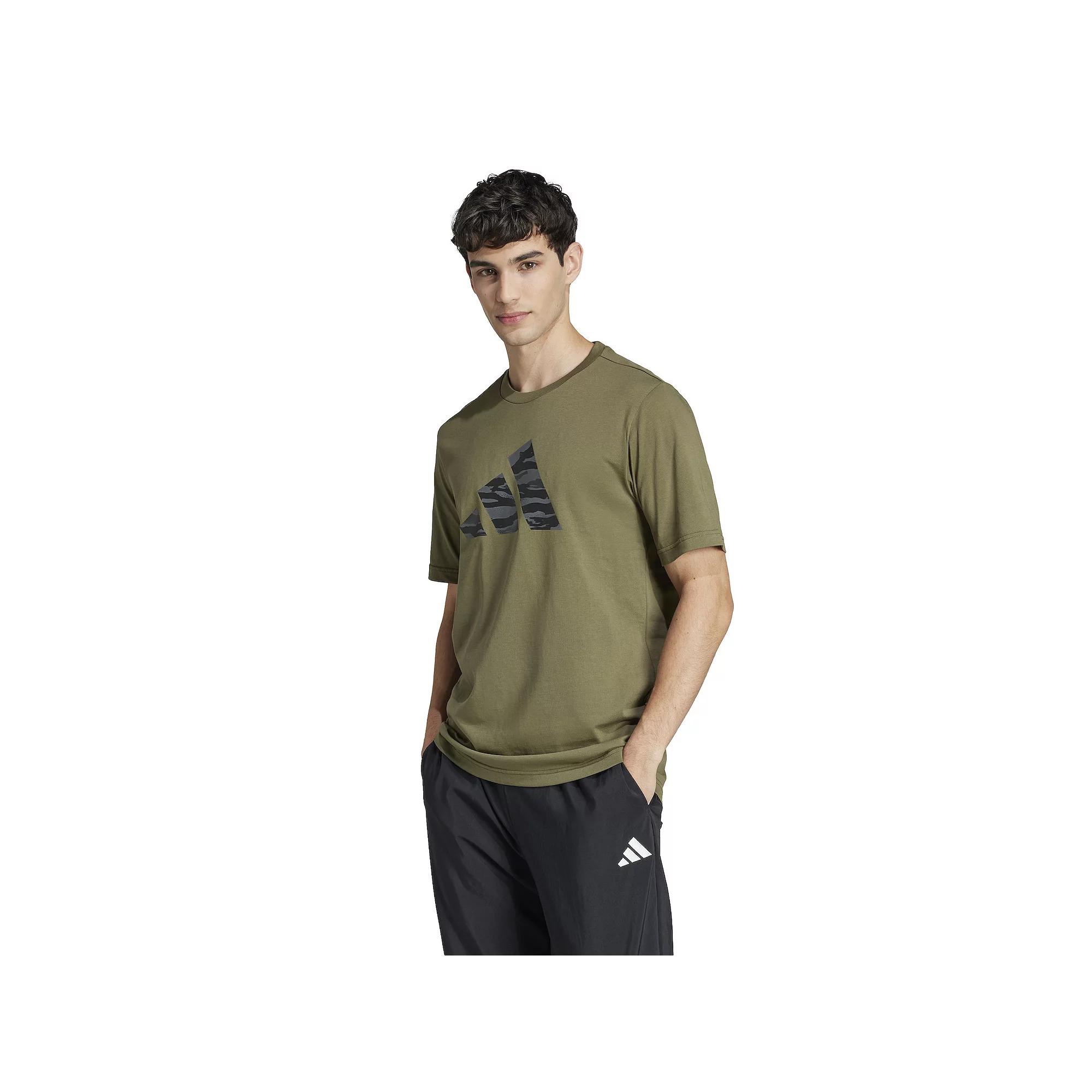 Men's adidas Camouflage Code Sportswear Graphic Tee, Size: XL, Green Strata Product Image