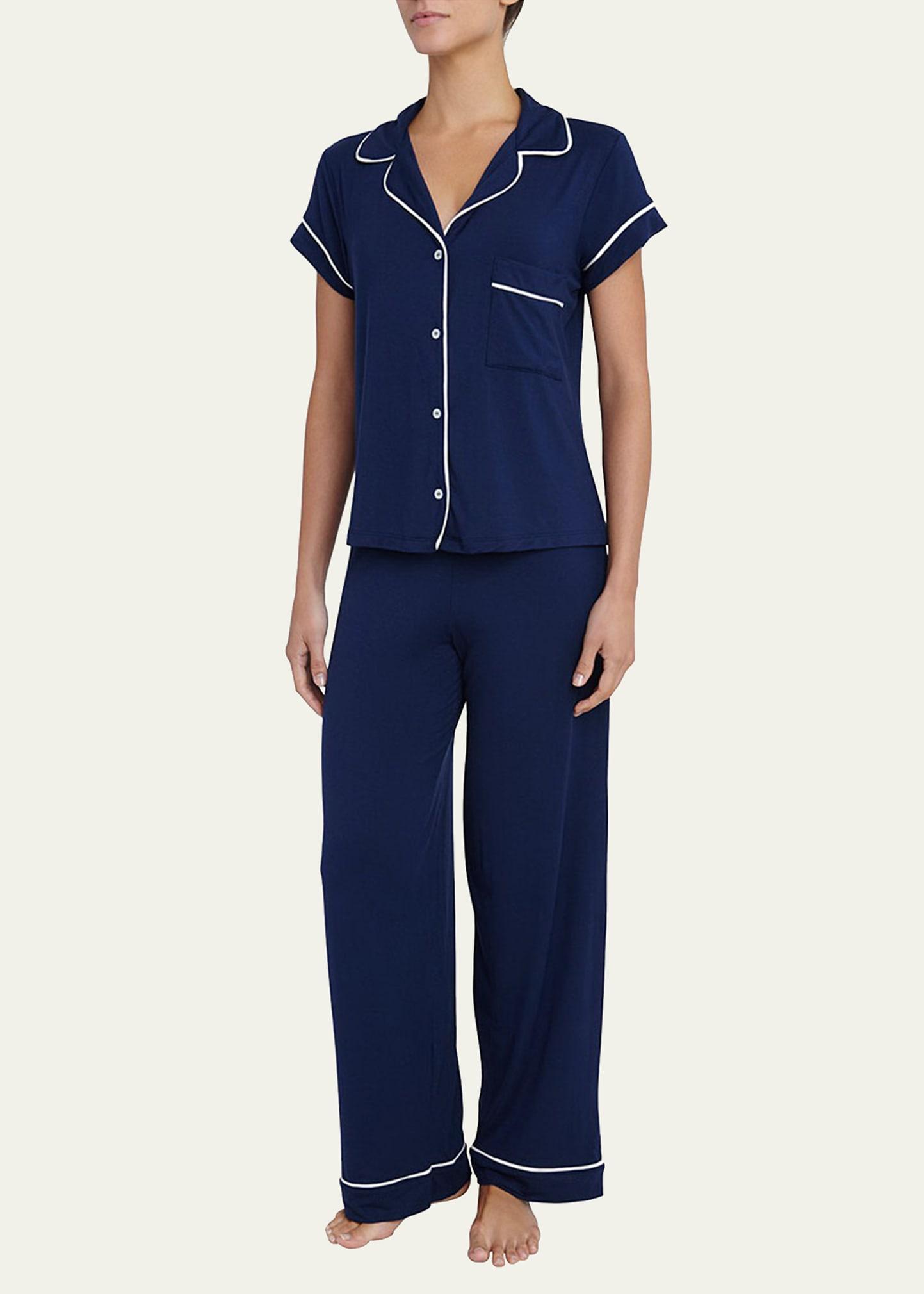 Eberjey Gisele Short Sleeve Long Pant Pajama Set Product Image