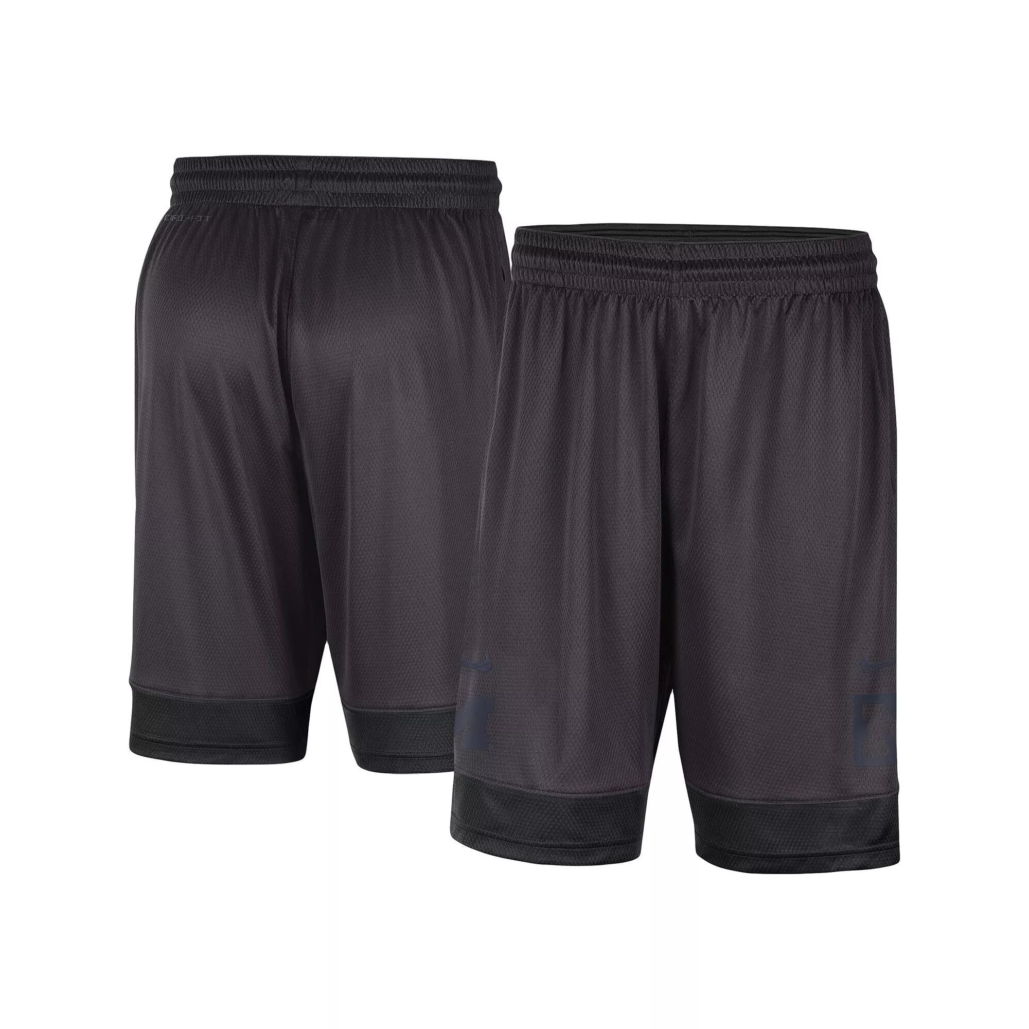 Men's Nike Charcoal Clemson Tigers Performance Fast Break Shorts, Size: XL Product Image