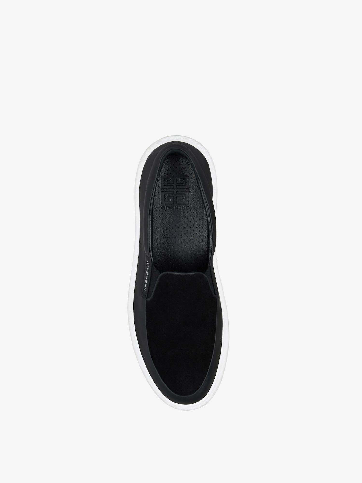 G Set sneakers in leather and perforated suede Product Image