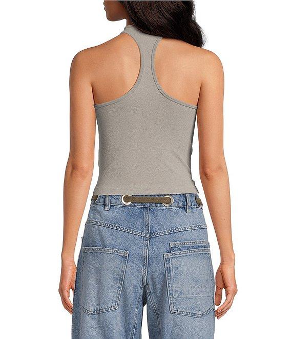 Free People Hayley Crew Neck Racerback Knit Sleeveless Tank Product Image