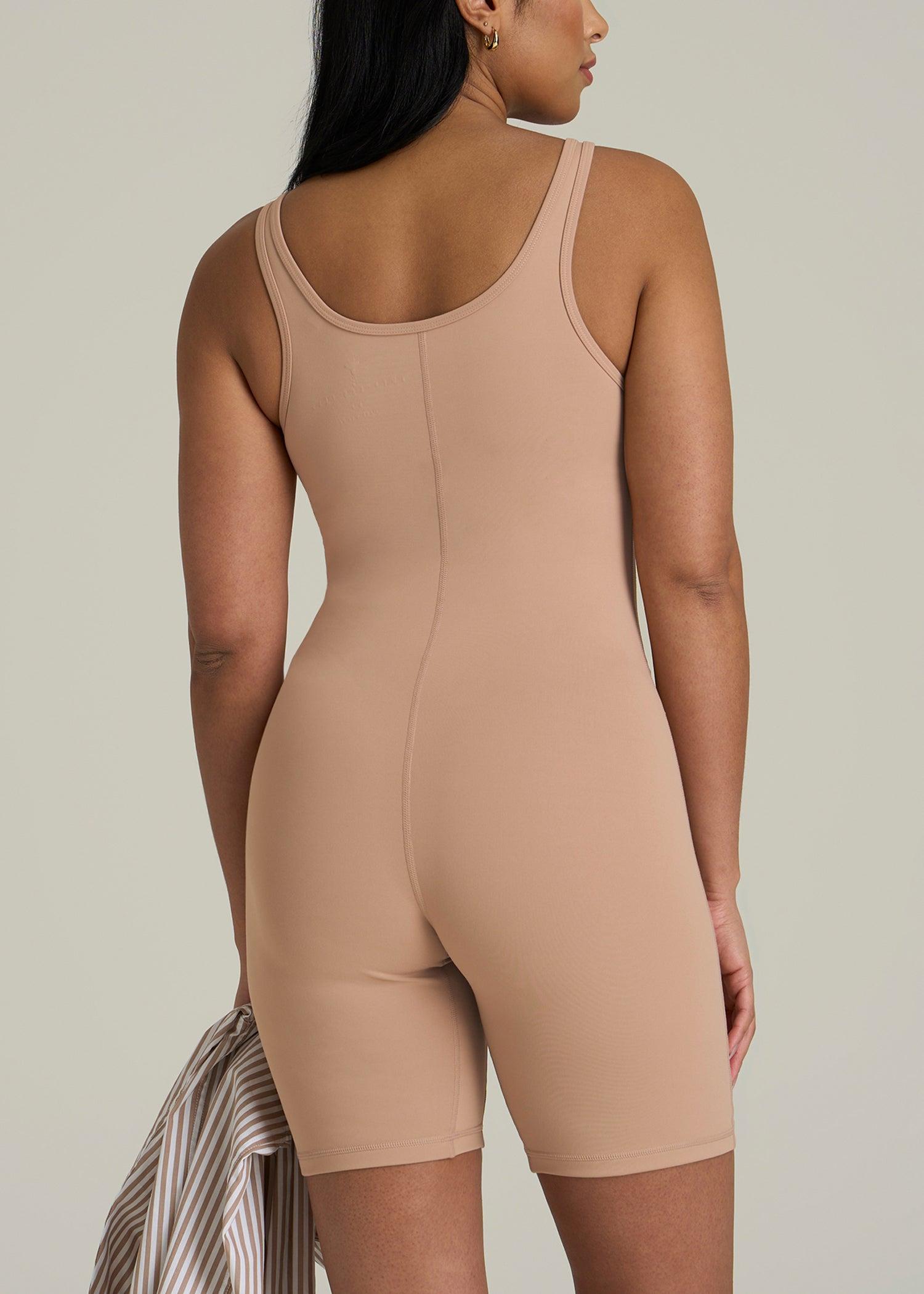 Balance Scoopneck Romper for Tall Women in Sun Tan Female Product Image