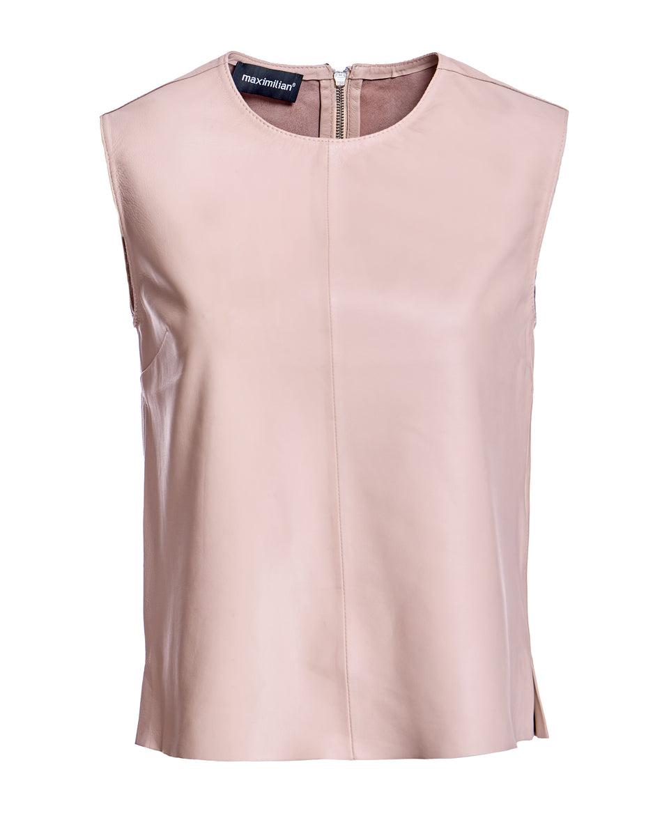 Leather Sleeveless Shirt Product Image