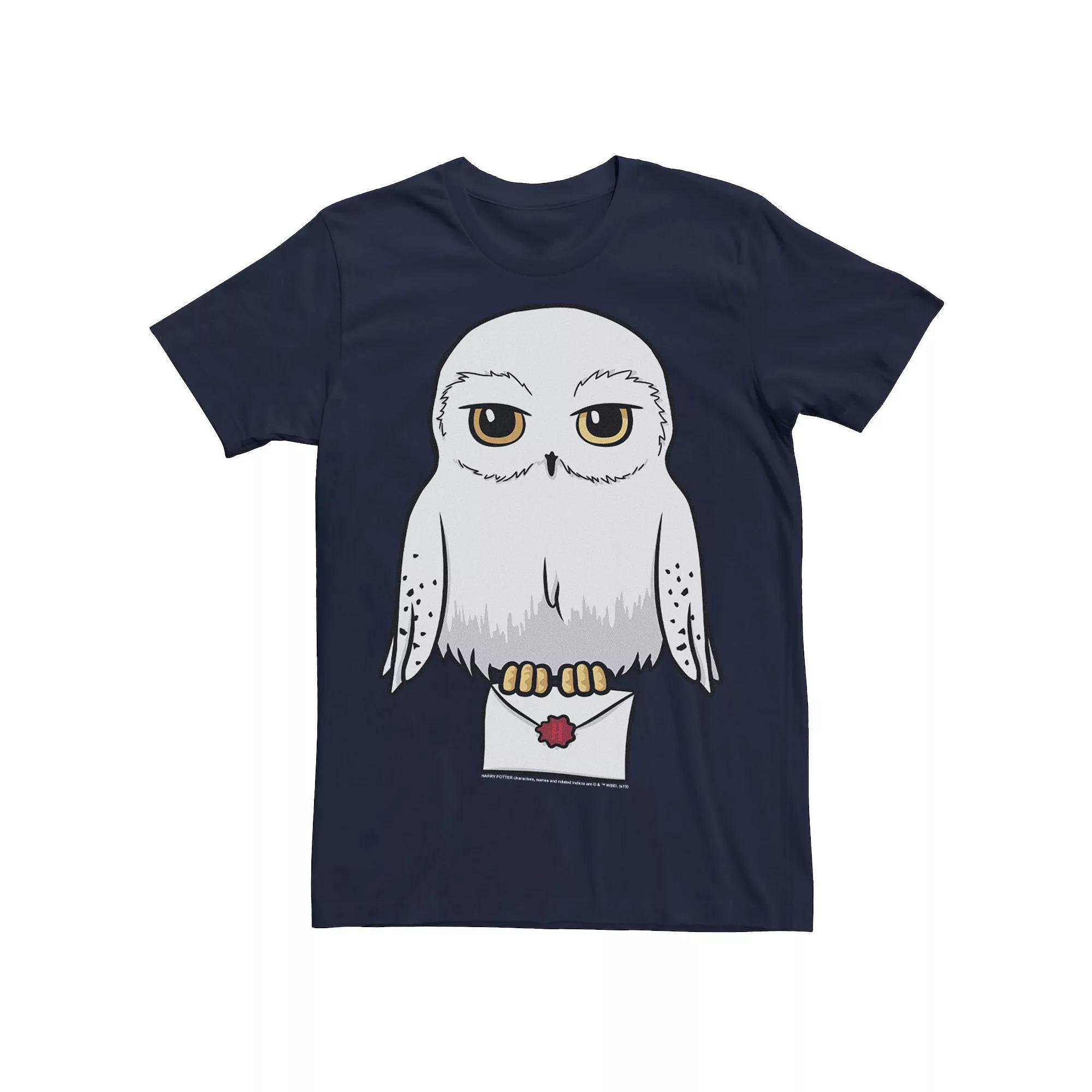 Men's Harry Potter Hedwig Cute Cartoon Portrait Tee,  Product Image