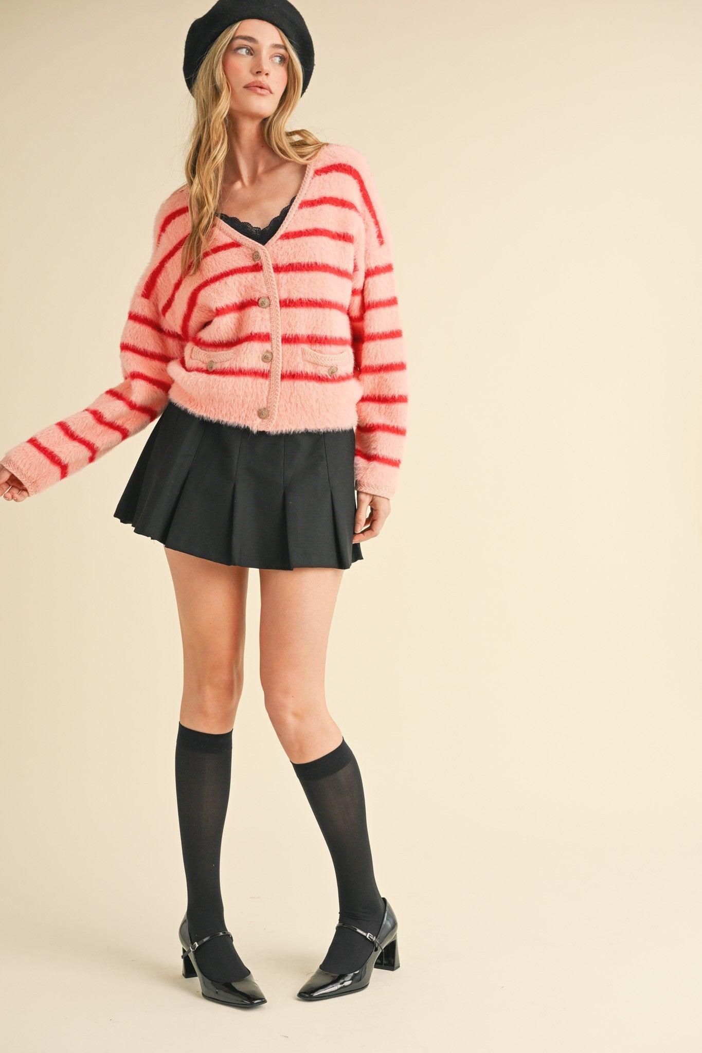 Soft Cozy Button Down Sweater Cardigan Product Image