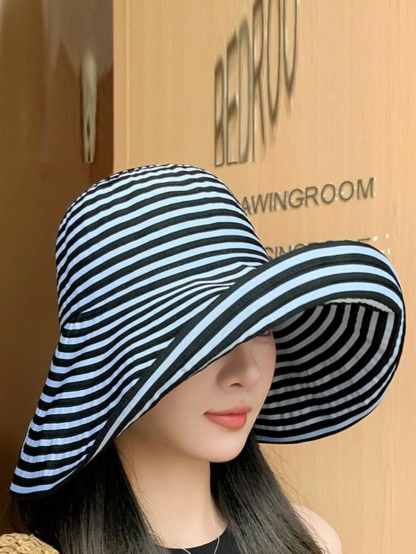 Split-Joint Striped Sun Hat Product Image