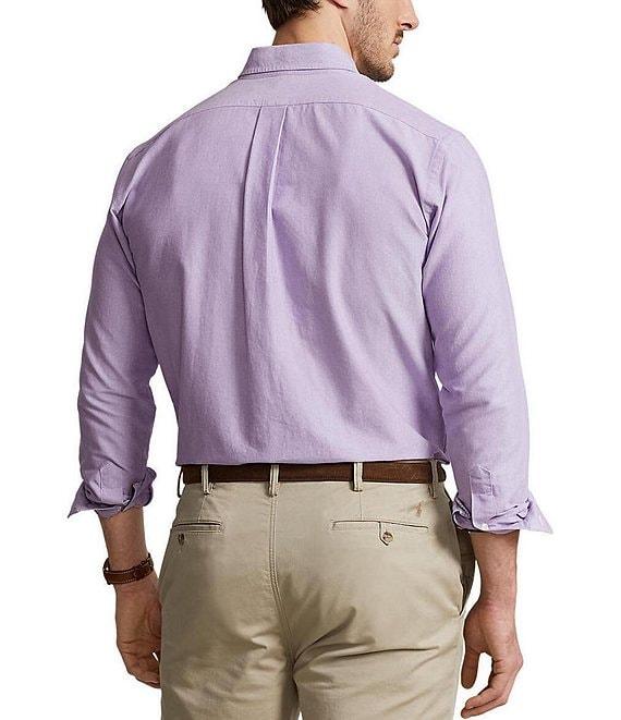 Polo Ralph Lauren Big & Tall Solid Oxford Long Sleeve Woven Shirt Product Image