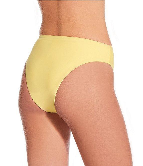 Gianni Bini Solid High Leg High Waisted Swim Bottom Product Image