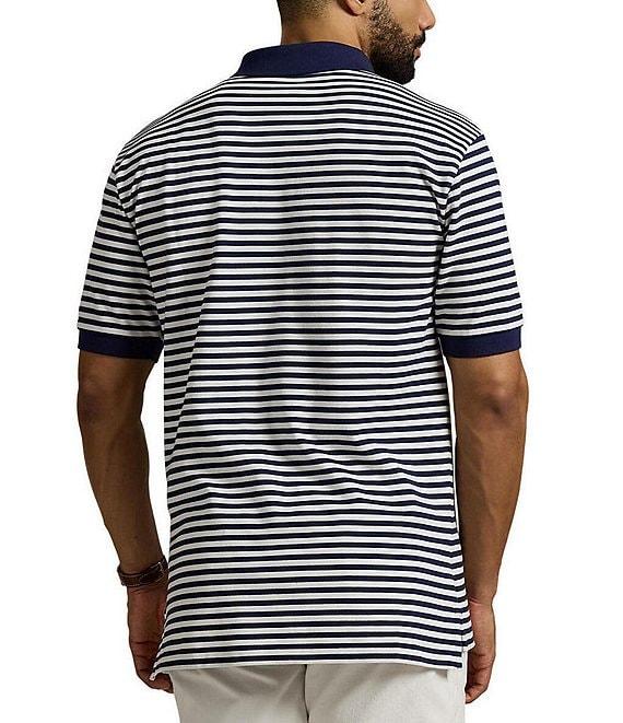 Polo Ralph Lauren Big & Tall Classic Fit Stripe Mesh Short Sleeve Polo Shirt Product Image