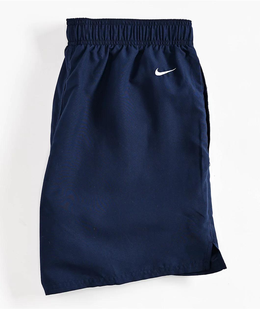 Nike Swim Swoosh Break Navy Board Shorts Product Image