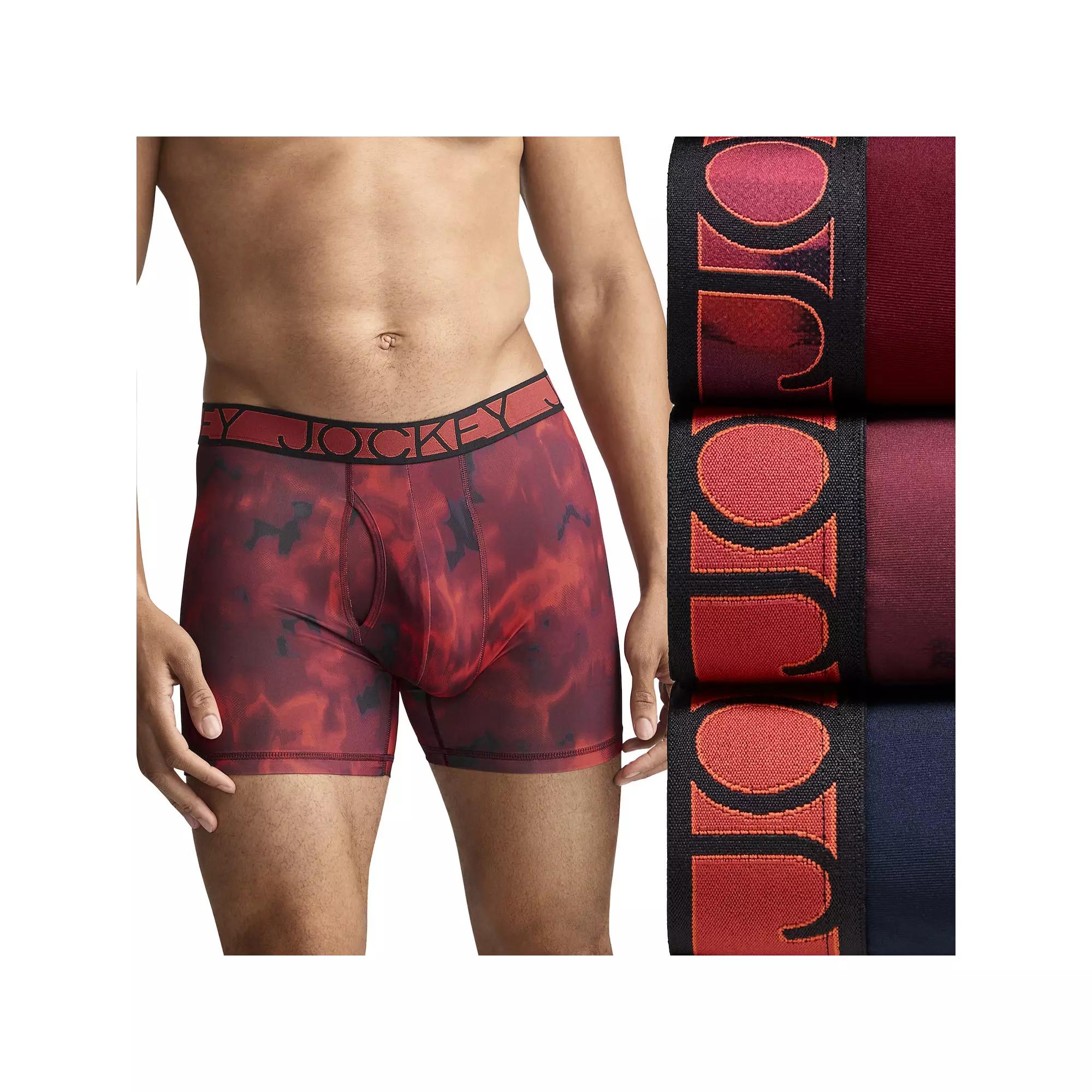 Men's Jockey 3-Pack Active Microfiber 5" Boxer Briefs,  Product Image