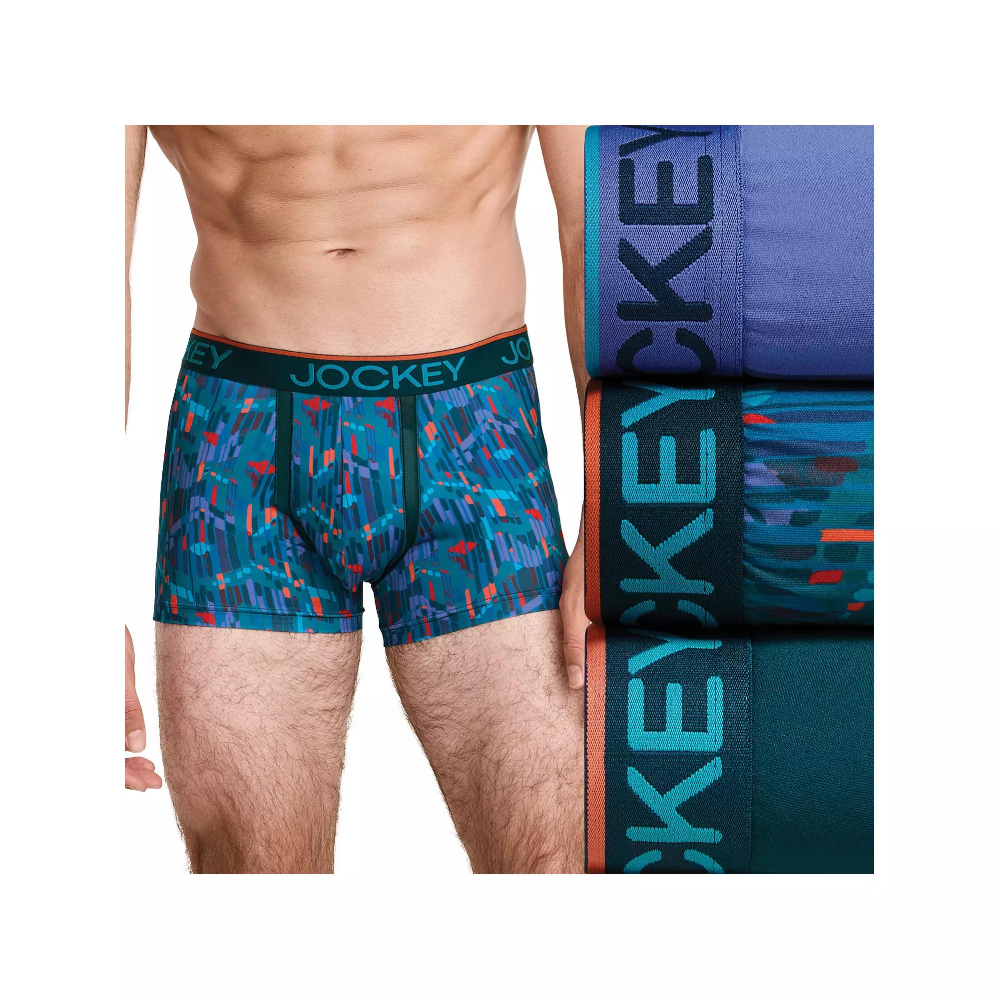 Men's Jockey® 3-pack Chafe Proof Pouch Microfiber Trunk, Size: XXL, Future Dusk Team Product Image