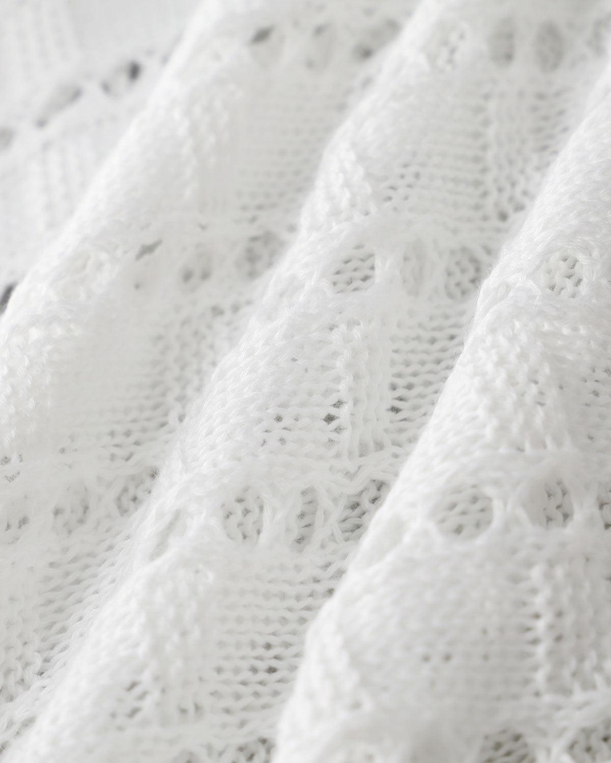 White Knit Bodycon Sleeveless Maxi Dress Product Image