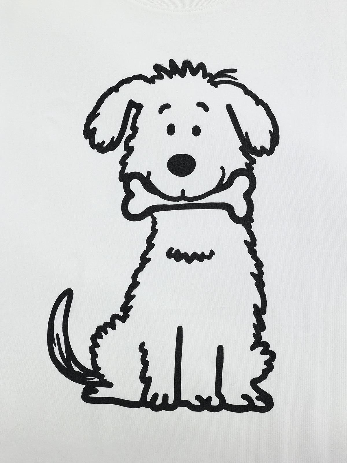 Aelfric Eden Cartoon Dog Print Tee Female Product Image