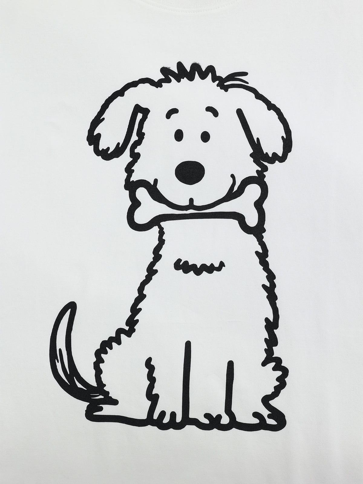 Aelfric Eden Cartoon Dog Print Tee Female Product Image