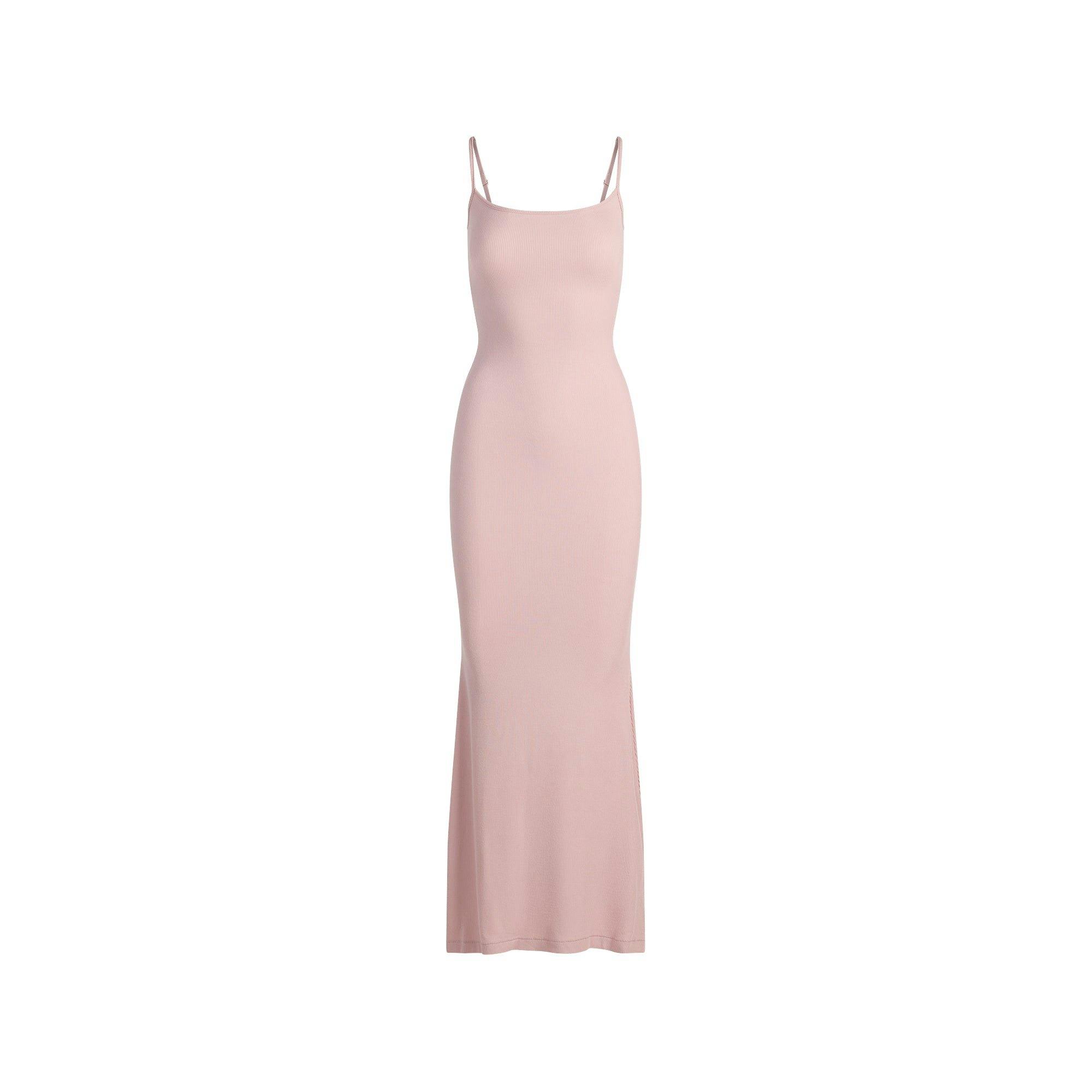 SOFT LOUNGE LONG SLIP DRESS | MORGANITE Product Image
