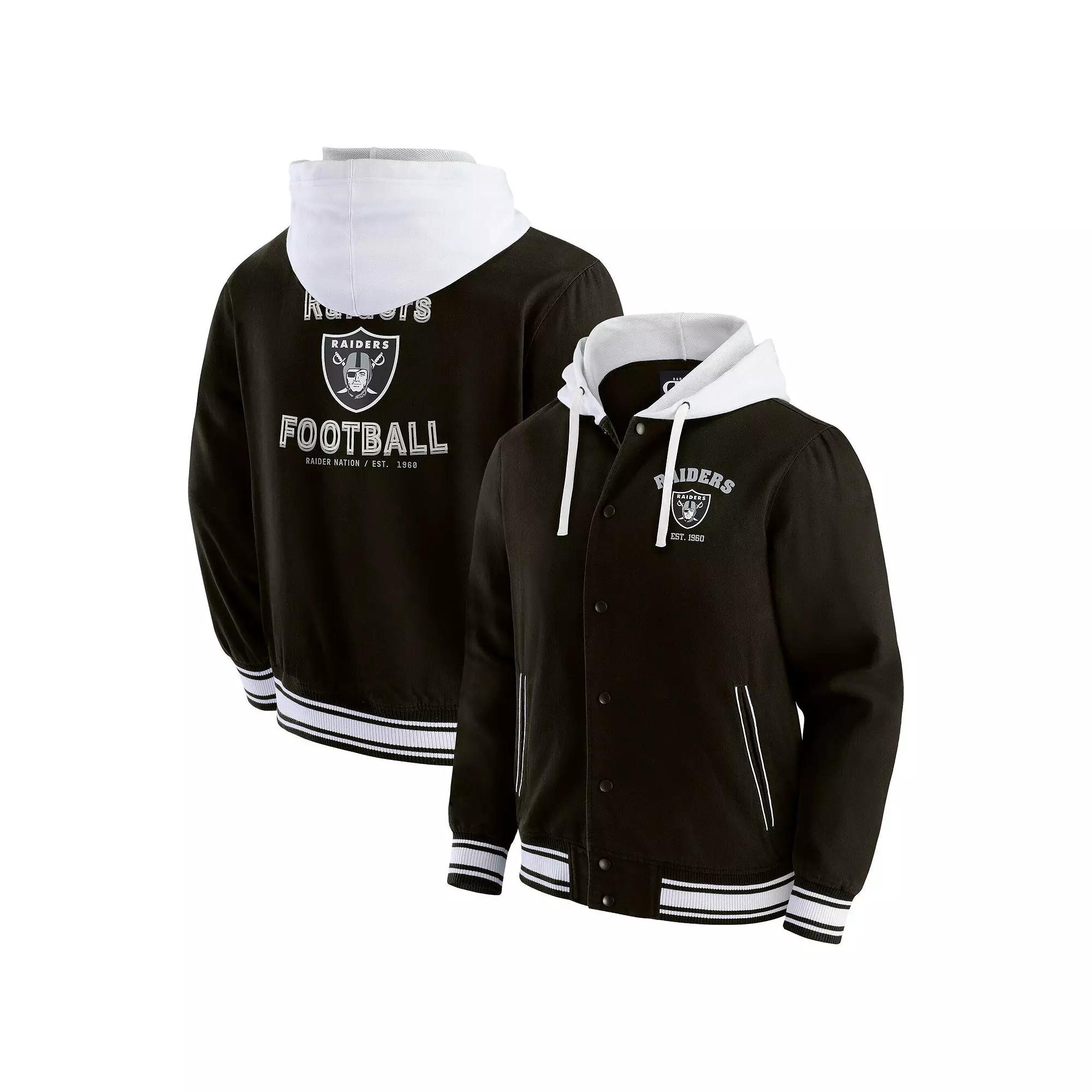 Men's Darius Rucker Collection by Fanatics Black Las Vegas Raiders Full-Snap Hoodie Jacket,  Product Image