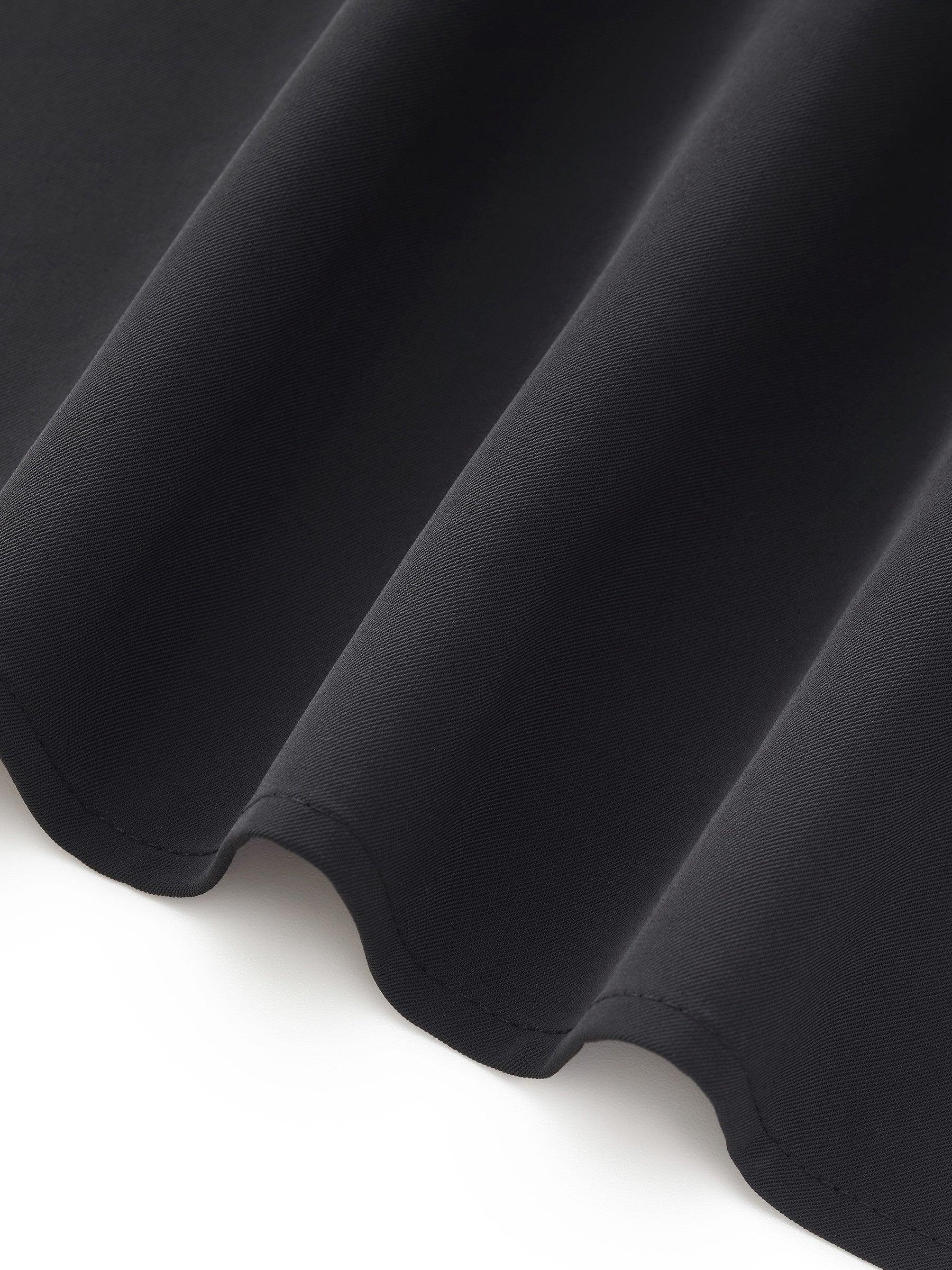 Acetate Blend Twist Front Blouse And Skirt Two-Piece Set Product Image