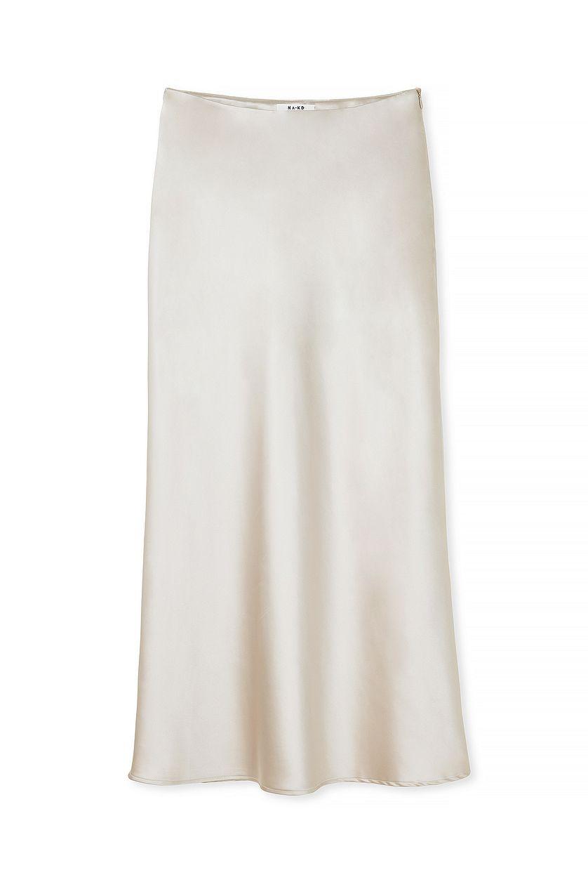 Satin Midi Skirt Product Image