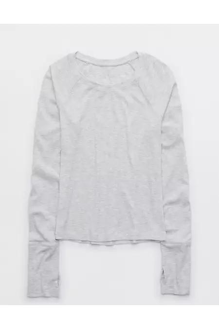 OFFLINE By Aerie Thumbs Up Fitted Ribbed T-Shirt Women's Product Image