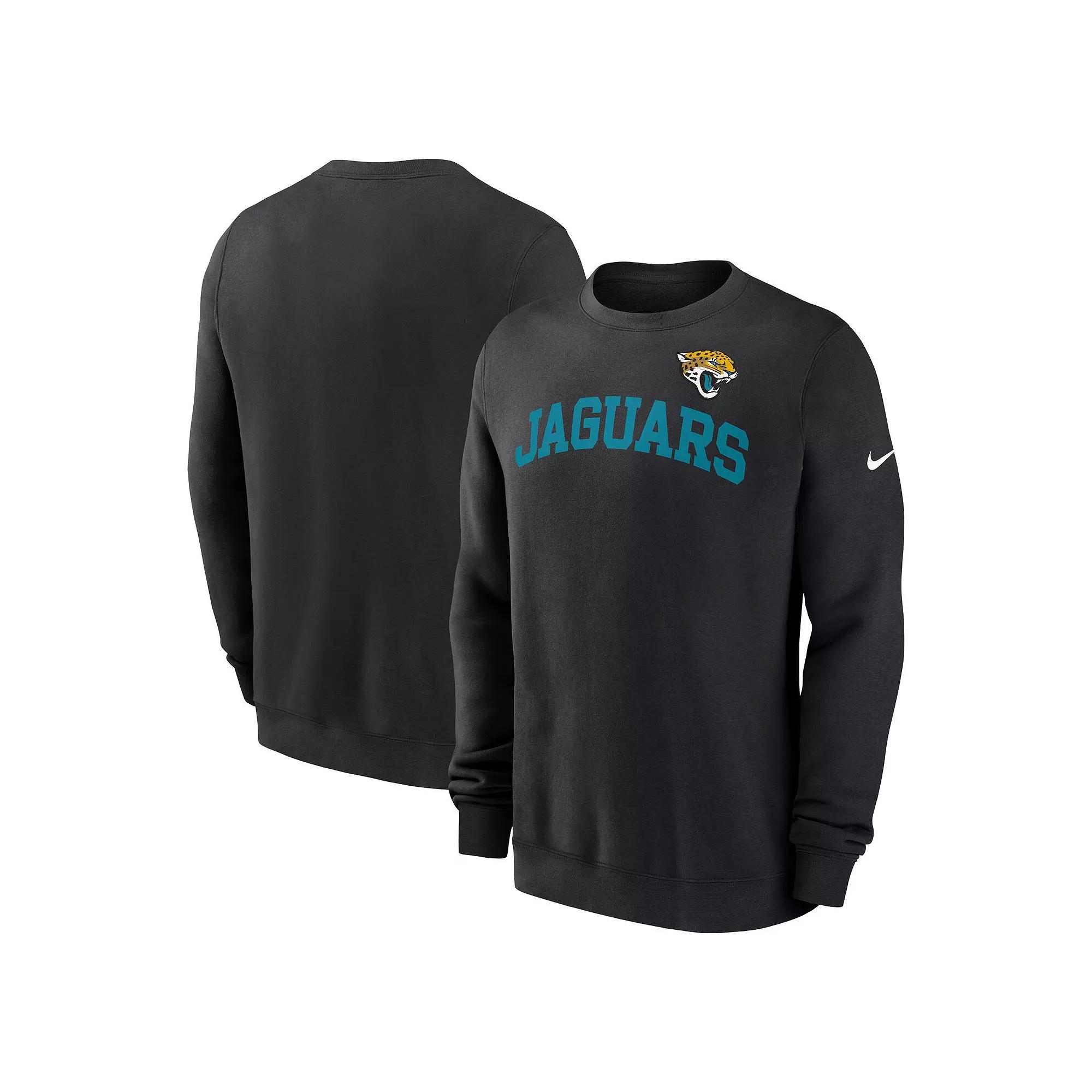 Men's Nike Black Jacksonville Jaguars Club Pullover Sweatshirt,  Product Image
