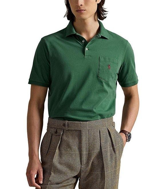 Polo Ralph Lauren Classic Fit Jersey Pocket Short Sleeve Polo Shirt Product Image