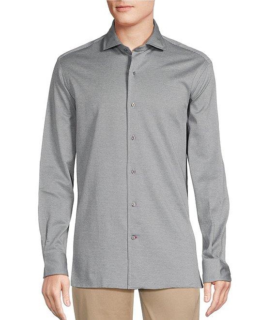 Cremieux Blue Label Print Jacquard Long Sleeve Woven Shirt Product Image