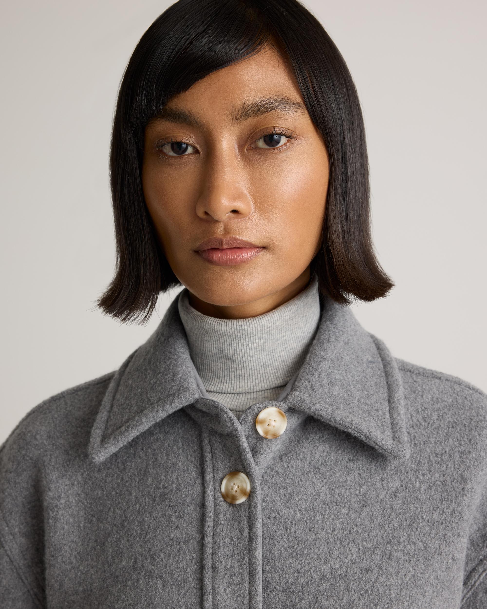 Quince | Women's 100% Merino Wool Long Shirt Jacket Product Image