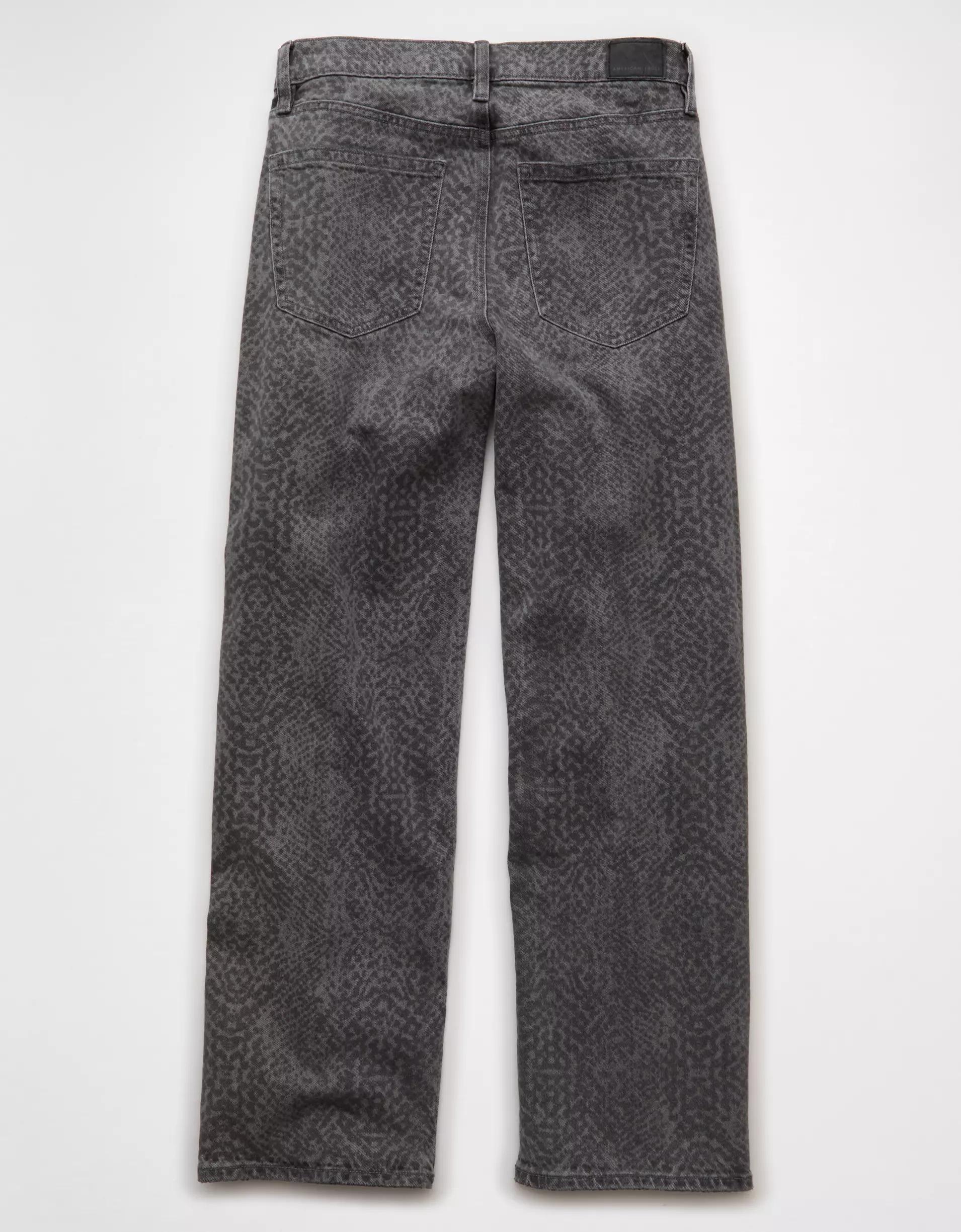 AE Stretch Snake Print High-Waisted Stovepipe Jean Product Image