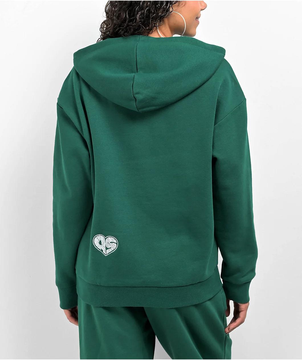 adidas Bluv Q3 Green Hoodie Product Image