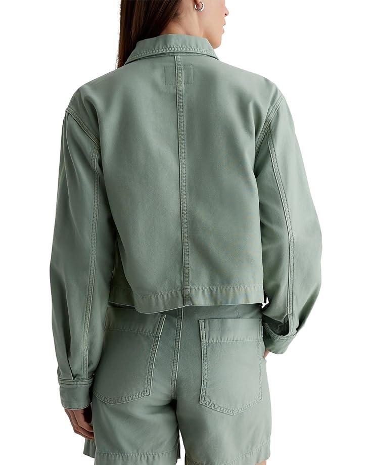 Cropped Shirt Jacket With Pocket And Gold Button Detail Product Image