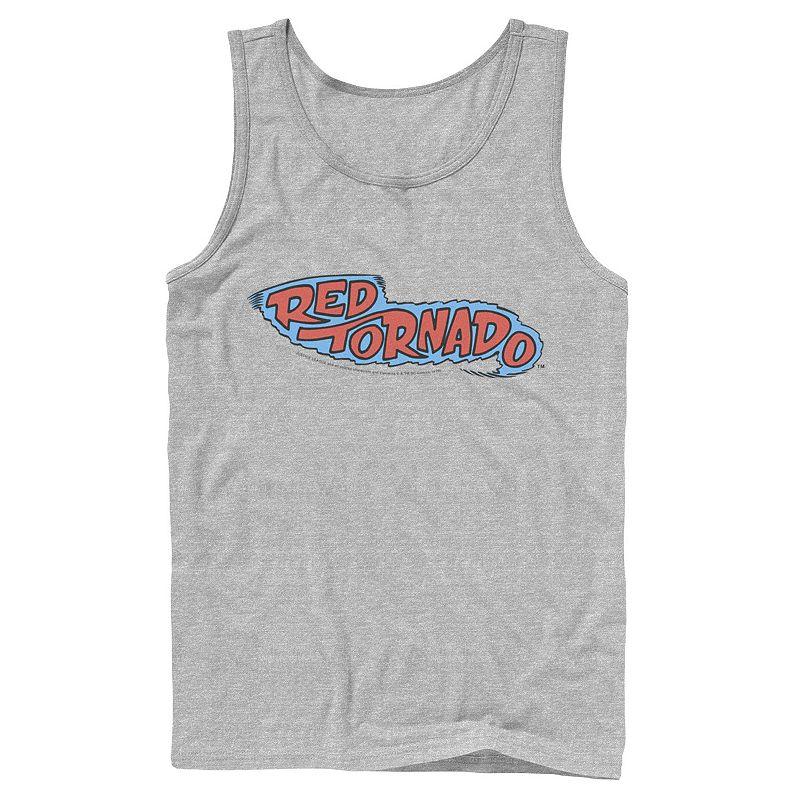 Men's DC Comics Red Tornado Text Logo Poster Tank Top,  Product Image