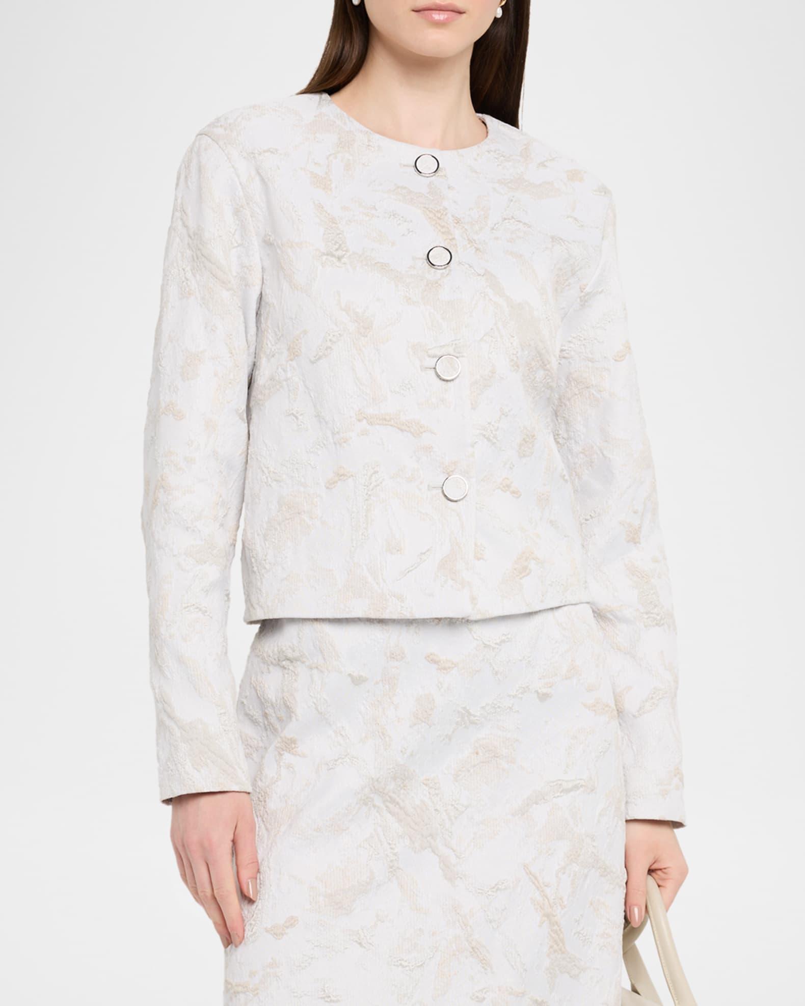 Button-Down Jacquard Jacket Product Image