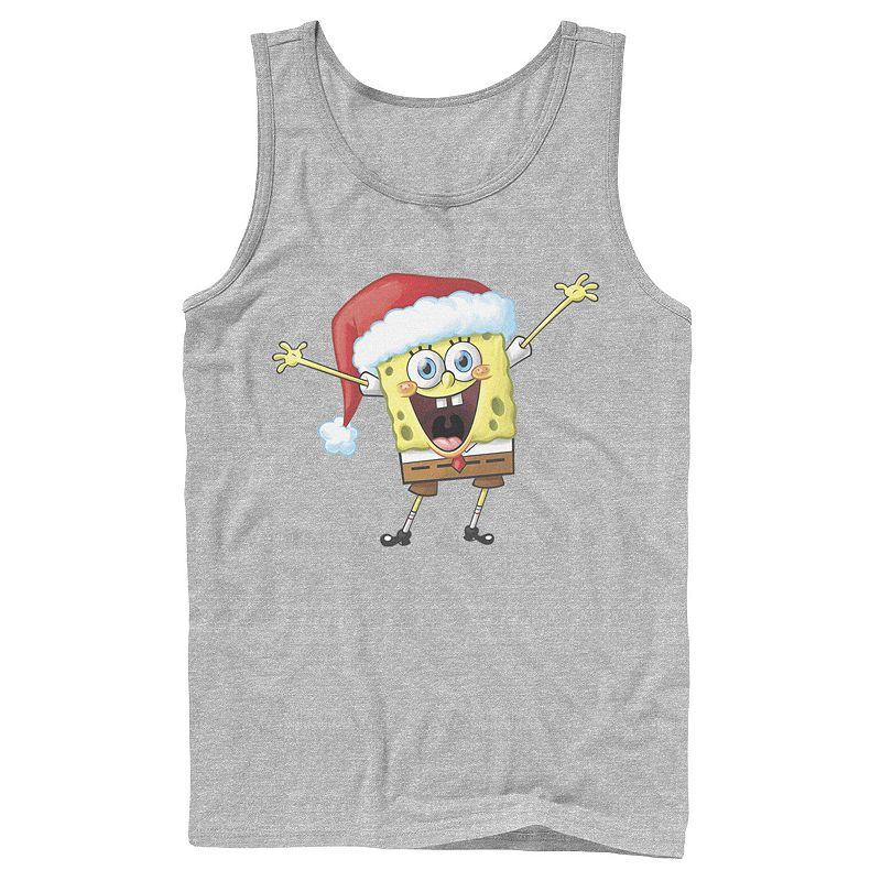 Men's Spongebob Squarepants One Happy Sponge Holiday Tank Top,  Product Image