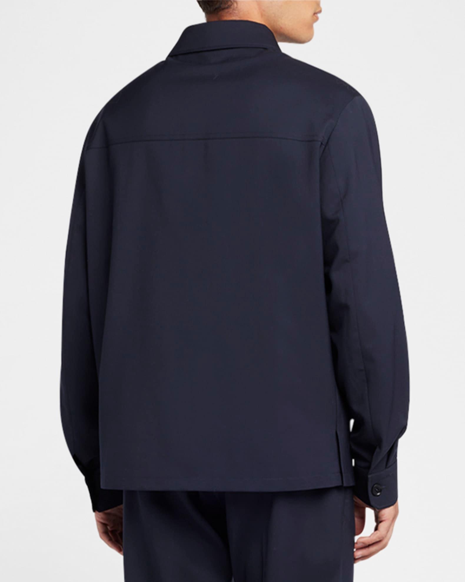 Men's Two-Pocket Casual Button-Down Shirt Product Image