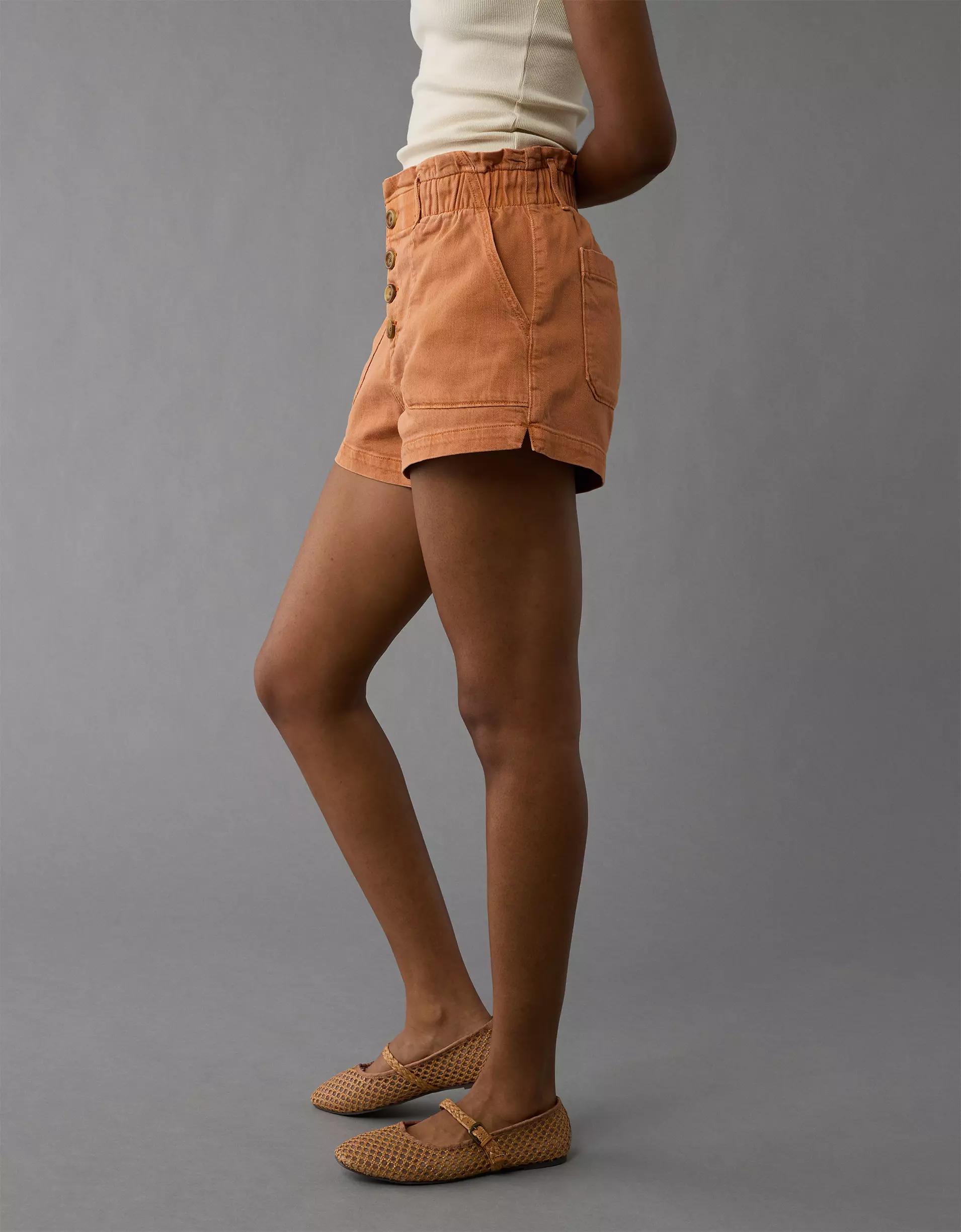 AE Dreamy Drape Stretch Paperbag Mom Short Product Image