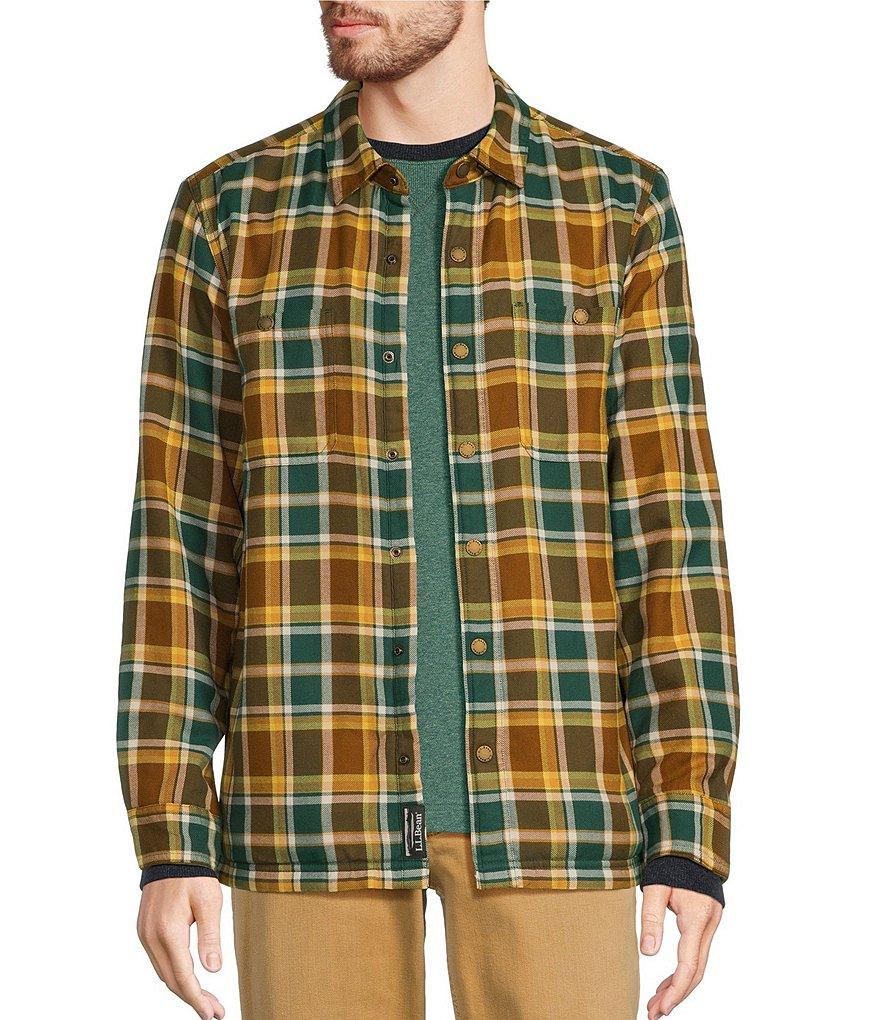 L.L.Bean Fleece-Lined Flannel Long Sleeve Woven Shirt Product Image